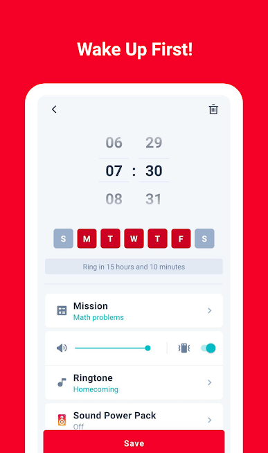 Alarmy - Loud Alarm Sounds, Math Alarm Clock