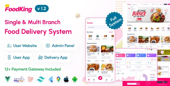 FOODKING - RESTAURANT FOOD WITH ADMIN PANEL & DELIVERY MAN APP-www-blackvol-com.jpg