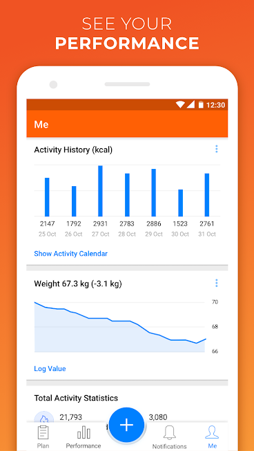 Virtuagym Fitness Tracker - Home & Gym performance.png