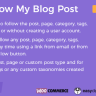 FOLLOW MY BLOG POST - WORDPRESS / WOOCOMMERCE PLUGIN